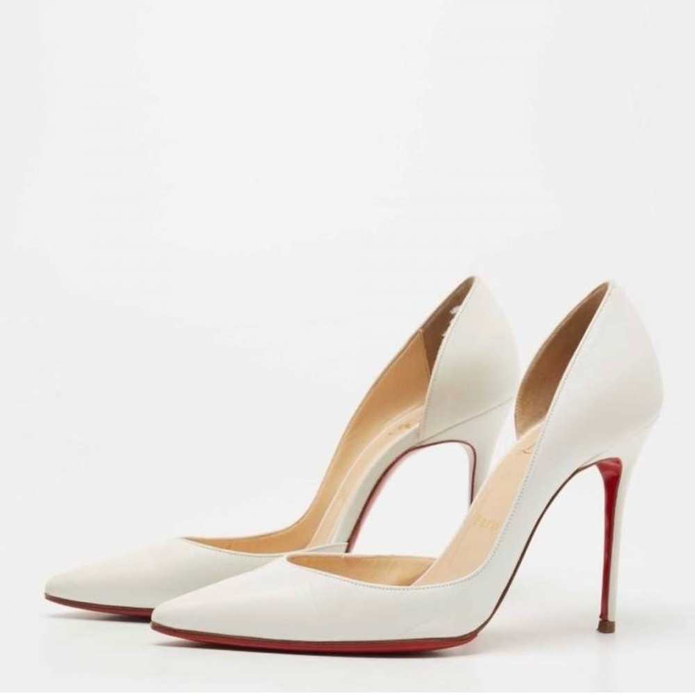 Christian Louboutin White leather Iriza Size 40